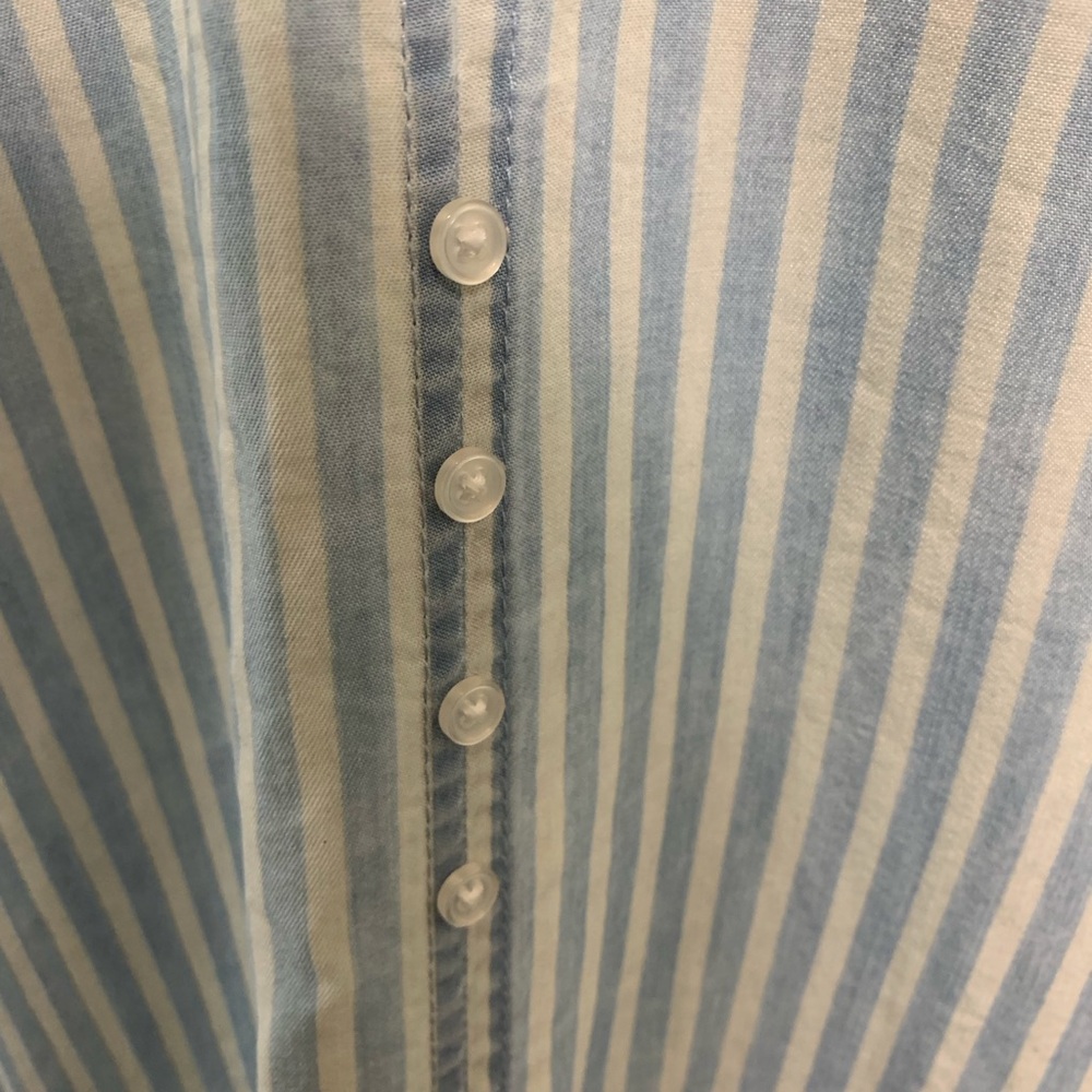 The Southern Shirt Company Light Blue & White Sleeveless Striped Midi Dress - Picture 12 of 12